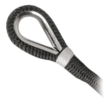 
Ligne amarrage noir avec épissure 16 mm x 11 m    
