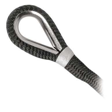 Ligne amarrage noir + épissure 16 mm x 11 m  | EAN 8033137044465 Ref 06.443.93