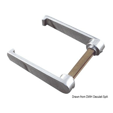 Serrure inox portes coulissantes | EAN 8033137016400 Ref 38.132.03