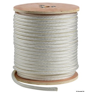 
Double tresse blanche 6 mm 
