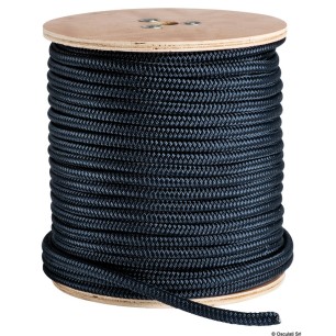 
Double tresse bleue 5 mm 
