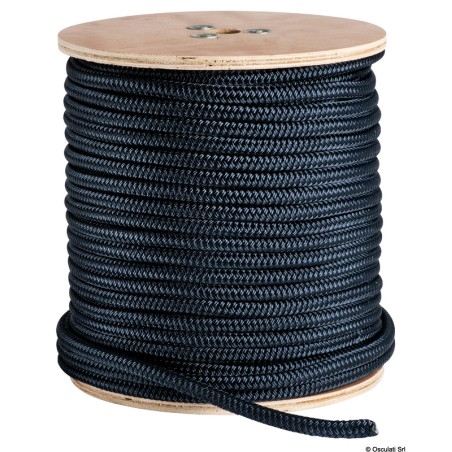 
Double tresse bleue 5 mm 
