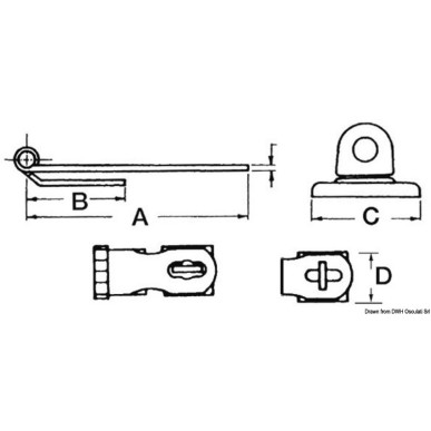 Bloque coquerons inox 74x20 mm | EAN 8033137129131 Ref 38.441.15