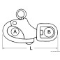 Mousqueton pour spi œil pivotant AISI 316 70 mm
Mousqueton pour spi œil pivotant AISI 316 70 mm