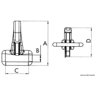 
Mousqueton inox  gâchette p. sangle 25 mm 
