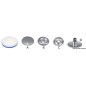
Boutons  pression A+B en inox 
