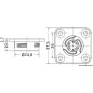 
Clip auto-alignant carré trou 25 mm Delahousse Quick-Fit 
