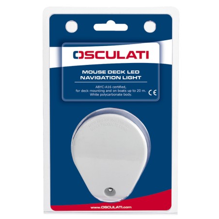 
Feu de navigation Mouse Deck vert ABS blanc 
