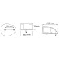 
Feu de navigation Mouse Deck vert ABS blanc 
