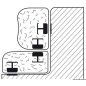 
2 ancrage magnétique FOAM ANCHORS (pos/neg) 

