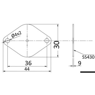 
Plaque inox magnétique adhésive FOAM ANCHOR 
