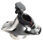 
Base inox angulaire encastrer hampe amovible noir 
