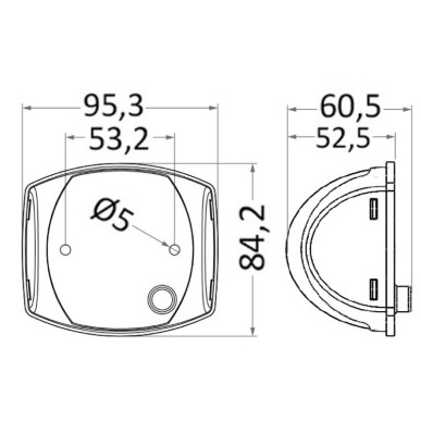 Feux de navigation Sphera II LED jusqu' 20 m, corps inox poli miroir| EAN 8033137033476 Ref 11.060.21