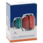 
Feu de navigation Sphera II corp en inox rouge 

