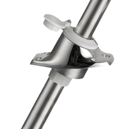 
Hampe rétractable Aisi 316 feu plastique blanc 
