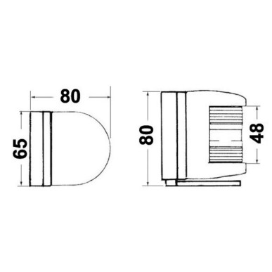 Feux de navigation UTILITY 77 + base arrière| EAN 8033137013850 Ref 11.416.02