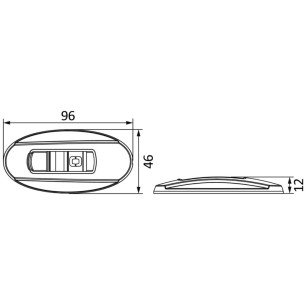 
Feux navigation led NEMO -gauche+droit 112,5° Bulk montage par encastrement
