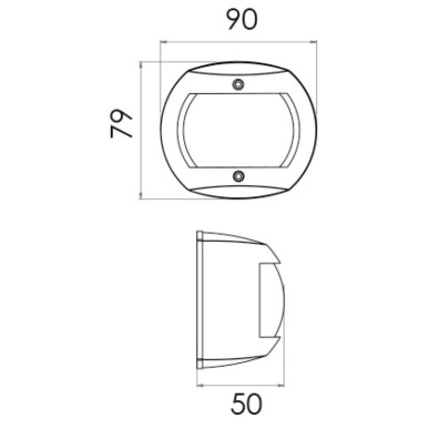 Feux de navigation Classic 20 LED AISI316 poli miroir| EAN 8033137198779 Ref 11.447.03