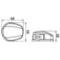 
Feu navigation LED NEMO - 225° proue Bulk montage horizontal
