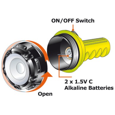 Lampe-torche LED sous-marine Sub-Extreme| EAN 8033137038822 Ref 12.170.02