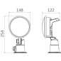 
Projecteur LED profondeur orientable Moonlight 12/24V 

