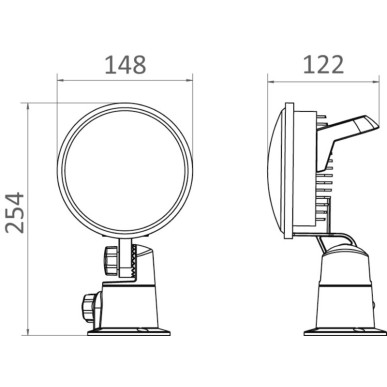 Projecteur LED de profondeur orientable Moonlight| EAN 8033137199363 Ref 13.210.00