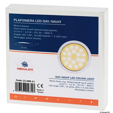 Plafonnier LED sans encastrement, day/night| EAN 8033137056727 Ref 13.408.11