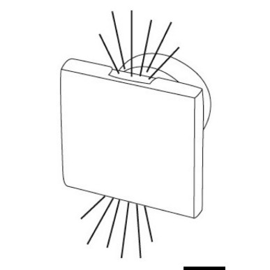 Feu de courtoisie LED encastrer - double éclairage haut/bas| EAN 8033137084195 Ref 13.429.55