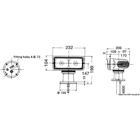 
Projecteur pivotant Sanshin 12 V 55 W 
