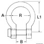 
Manille mod. lyre AISI 316 22 mm 
