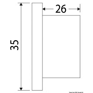 Feu de courtoisie LED encastrer - double éclairage haut/bas| EAN 8033137084249 Ref 13.429.66