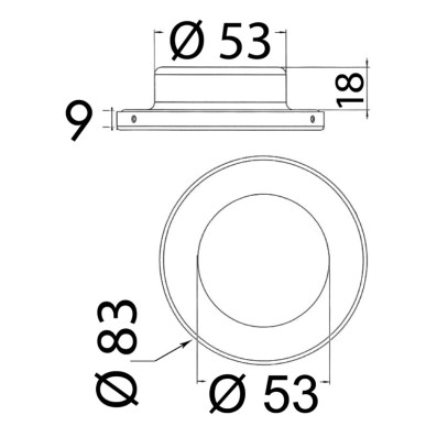 Plafonnier LED encastrer Montsarrat II| EAN 8033137219214 Ref 13.445.08