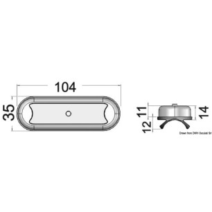
Plafonnier compacte Bimini 8 LED HD Fond plat sans interrupteur
