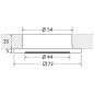 
Spot LED Propus  encastrement dimmable blanc 
