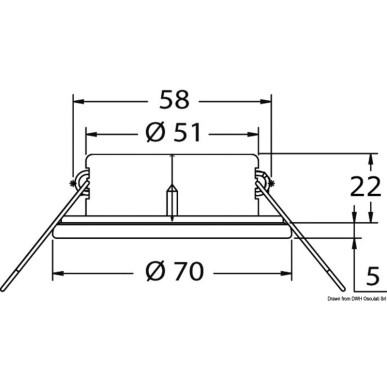 Plafonnier halogène encastrer Atria| EAN 8033137057366 Ref 13.447.91