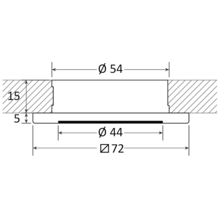 
Spot LED encastrement Propus blanc dimmerable 
