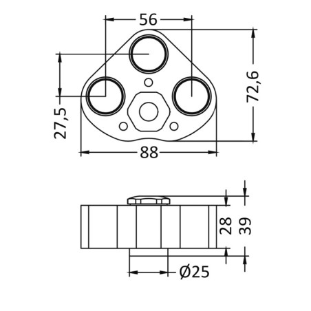 
Projecteur sous-marin LED 12/24 V RGBW 
