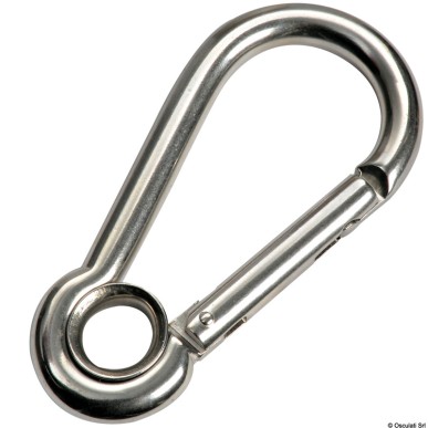 Mousqueton acier inoxydable AISI 316| EAN 8033137081262 Ref 09.191.05