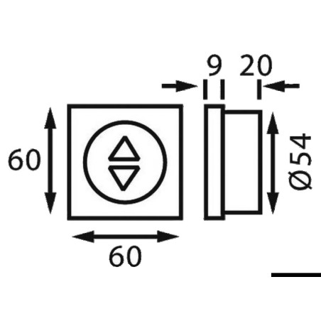 
Variateur 12/24 V pour LED 24 W noir 

