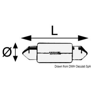 
Ampoule navette 12 V  15 W 
