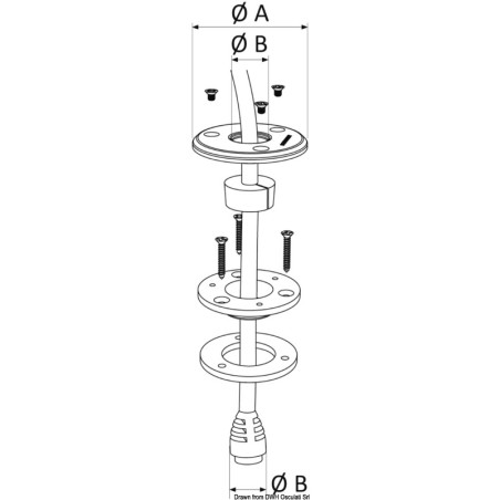 
Presse-étoupe inox Low Profile Ø 2/8 mm 
