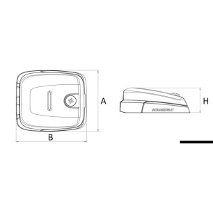 
Presse-etoupe horizontal SCANSTRUT gris  double câble  
