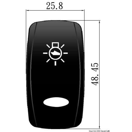 
Bascule ovale int. Marine TOP Avertisseur 
