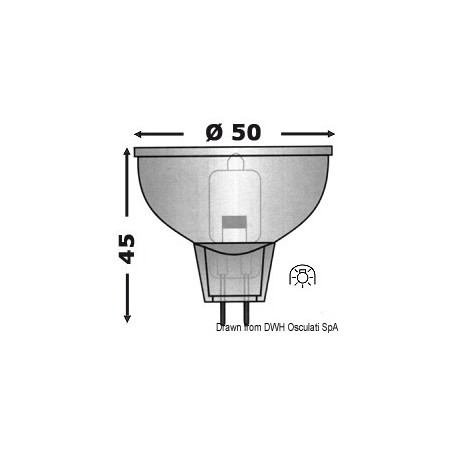 
Ampoule halogène MR 16 24 V 
