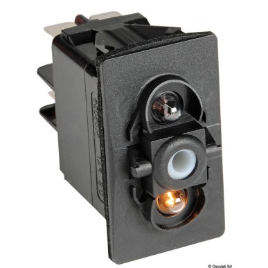 Interrupteur bascule étanche IP56 Marina R II double LED| EAN 8033137205033 Ref 14.298.03