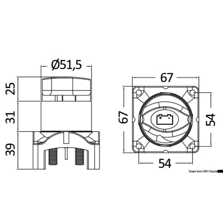 
Coupe-batterie commandé electriq  distance 275 A 
