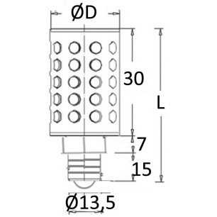 
Ampoule LED 12/24 V E14 3,2 W 260 lm 
