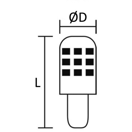 
Ampoule LED BAY15D 12/24 V 25 W équivalent 
