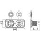 Prise allume-cigares + double USB blanche
Prise allume-cigares + double USB blanche