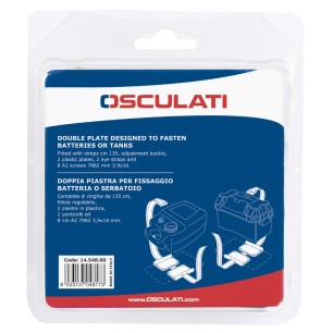 
Paire support fixation pour batterie or reservoir 
